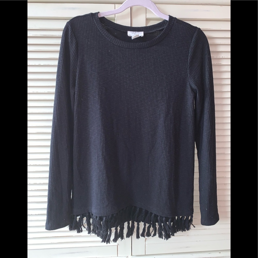 Loft Fringe Sweater